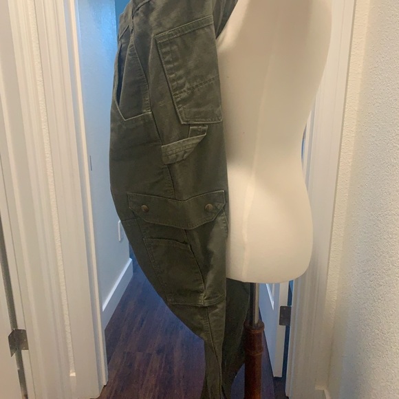 Carhartt Green Cargo Pants Durable Utility Wear Big and Tall - Picture 2 of 4